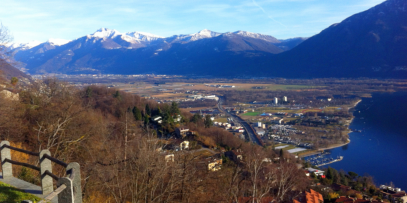 View of the plain of Magadino